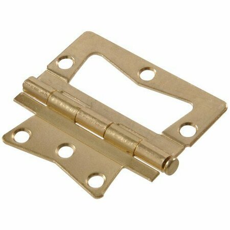 HILLMAN 35 in Surface Mount NonMortise Hinge Brass Plated 852629